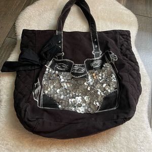 Juicy Couture Sequin Daydreamer Canvas Tote Bag